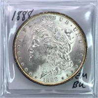 1888 Morgan Silver Dollar, High Grade Gem BU
