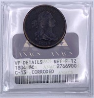 1804 U.S. Half Cent, VF Details, C-13