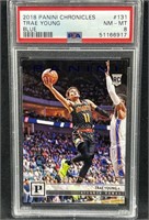 2018 Panini Trae Young RC Blue #/99 PSA 8