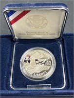 1995 WWII Proof Silver Dollar