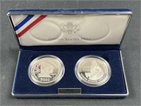 (2) 2000 Leif Ericson & Iceland Proof Silver $