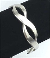 Sterling Silver Twist Bangle Bracelet