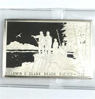 1.56oz Silver .925 Art Bar 1805 Lewis & Clark