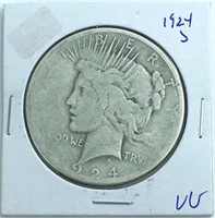 1924-S Peace Silver Dollar, U.S. $1 Coin