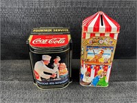 Churchill and Coca Cola Vintage Tins