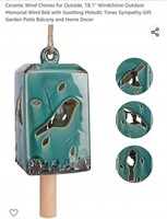 MSRP $17 Ceramic Bird Windchimes