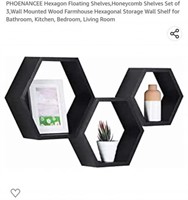 MSRP $28 Hexagon Floating Shelf