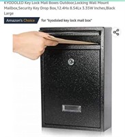 MSRP $24 Black Mailbox