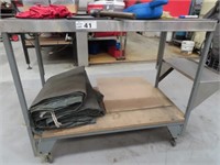 S/S Top 1200 x 550mm Mobile Utility Bench