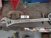 Toledo 600mm Wrench & Rigid 200 Pipe Cutter