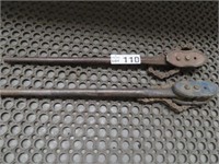 2 Record 232 & Rigid Pipe Vices - Chain wrenches