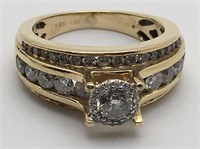 1.5 Ct. Diamond And 14k Gold Ring