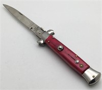 Mechanical Knife With Red Handle