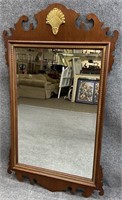 Large Shell Carved Chippendale Mirror