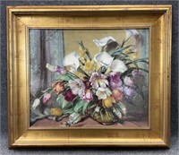 Uttermost Floral Still Life Art Print Framed