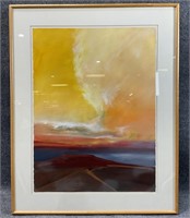 Dennis Haggerty Sunset Painting Framed