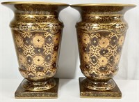 2pc Raymond Waites Ceramic Urn Planters