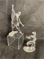 Pair, Swarovski SCS Pierrot Masquerade Figurines