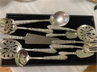10 Sterling Silver Serving Pieces, 5.0 ozt