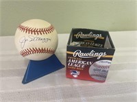 Signed Joe DiMaggio Baseball w/ Box
