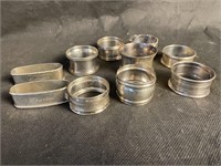 10 Sterling Silver Napkin Rings