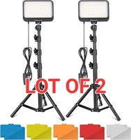 Lot of 2, UBeesize LED Video Light Kit, Dimmable C