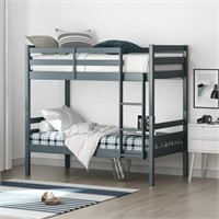 Campbell Wood Twin Over Twin Convertible Bunk Bed,