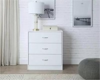 Mainstays 3-Drawer Dresser, White