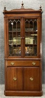 Mahogany Fretwork Corner Cabinet