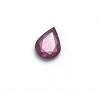 0.12 Ct Pear Cut Ruby Gemstone