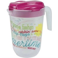 Hello Summer Gallon Pitcher with Color Lid