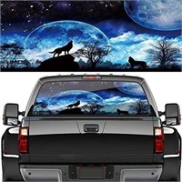 NEW Truck Rear Window Graphic Decal, Wolf