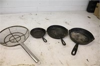Cast Iron Pans Camping Package