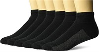 NEW (SZ 12-16) Men's 6 Pack Sport Cuts Ankle Socks