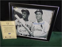 Mays/Musial Signed & Framed 8 x 10