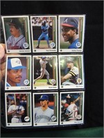 Collection of 9 Baseball Cards Reproductions