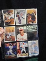Collection of 8 Baseball Cards Reproductions