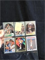Collection of 6 Basketball Cards Reproductions