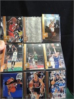 Collection of 17 Basketball Cards Reproductions