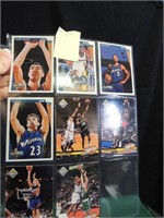 Collection of 8 Basketball Cards Reproductions