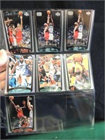 Collection of 7 Basketball Cards Reproductions