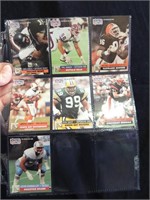Collection of 10 Football Cards Reproductions