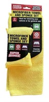 (24) Microfiber Towel & Sponge Sets
