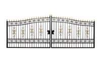 20FT Bi-Parting Deluxe Wrought Iron Gate