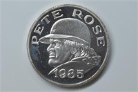 1 ozt Silver .999 Round Pete Rose Hits Leader