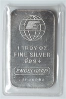 1 ozt Silver .999 Engelhard Bar