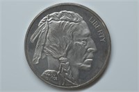 1 ozt Silver .999 Round Indian Head / Buffalo