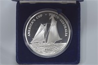 5 ozt Singapore Mint Americas Cup .999 Silver