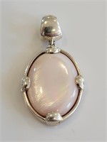 Thailand Sterling Silver Pink MOP pendant