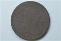 1804 Half Cent Crosslet 4 No Stems